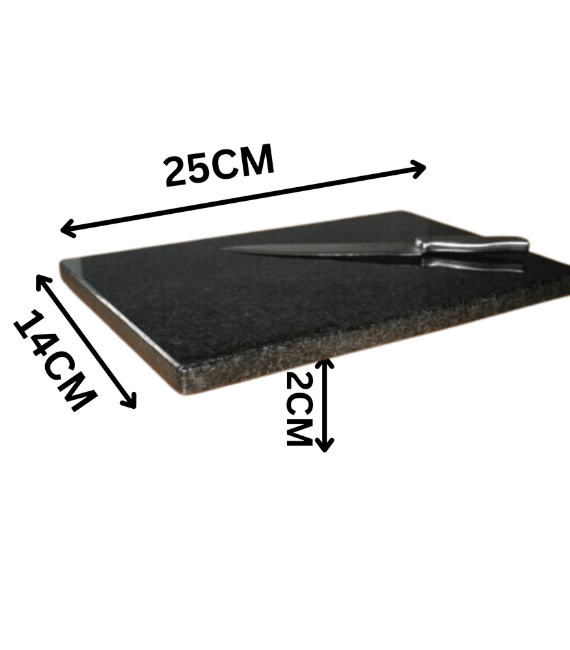Small Size Granite Chopping Cutting Board 25X14X2 CM, Heavy Weight 1.8 kg