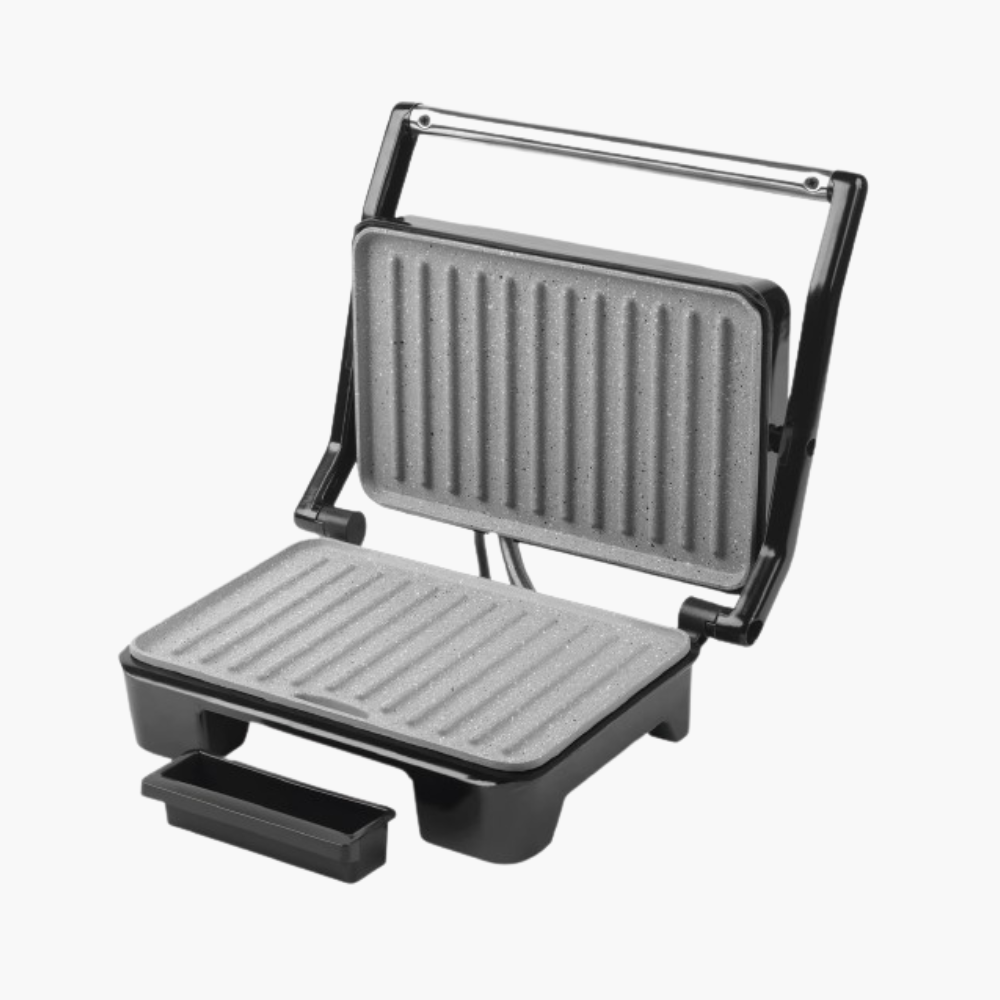 Electric Marble Effect Health Grill & Panini Press, Non-Stick Coated Plates Sandwich Maker.