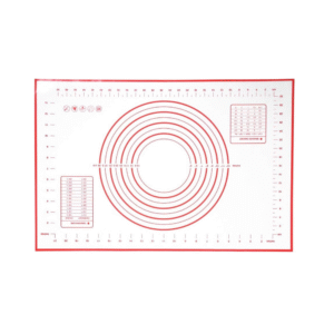 Non-slip silicone baking mat with measurement counter