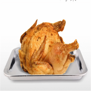 Rectangular deep stainless steel baking and storage tray