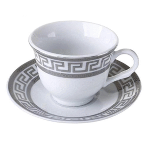 12 piece bone china porcelain tea cup and coffee set
