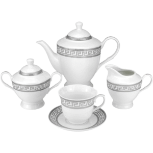 12 piece bone china porcelain tea cup and coffee set