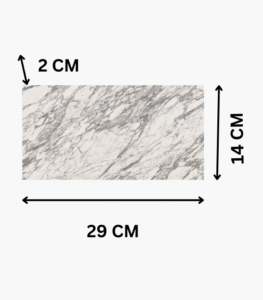 Small marble cutting board 29cm stone slab