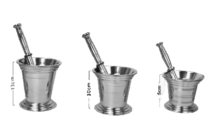 Stainless steel mortar and pestle spice grinder set