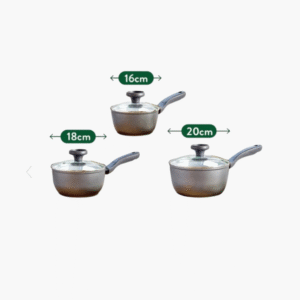 5 piece Earth Pan non-stick saucepan and frying pan set