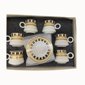 Arabic kahwa cups and saucers 6 piece set