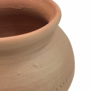 Clay handi pot 800ml earthen matka with lid
