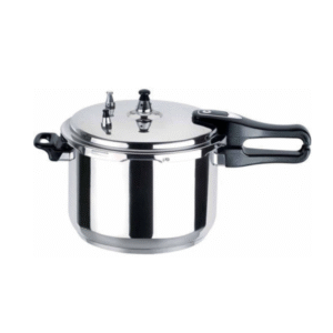 Dual handle aluminium pressure cooker steamer pot