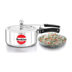 Hawkins Classic aluminium pressure cooker 3.5 litre silver