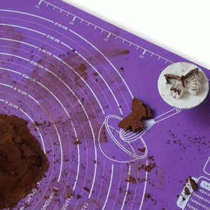 Large silicone pastry mat with measurement markings