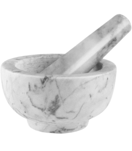 Genuine Himalayan pestle and mortar carved marble