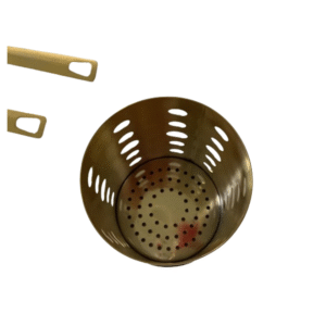 Almond gold stainless steel utensil holder and cutlery pot