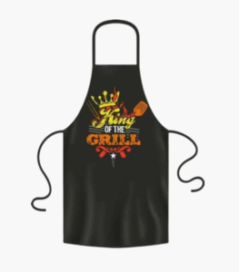 King of the Grill chef apron with two pockets