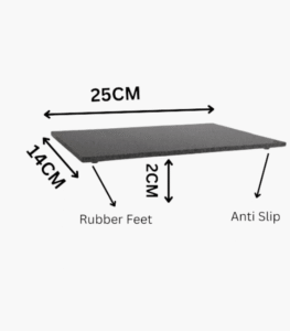 Heavy granite chopping board 25cm polished stone