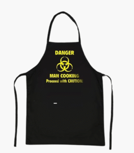 Danger Man Cooking chef apron with two pockets