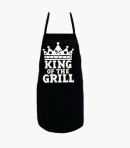King of the Grill chef apron with two pockets