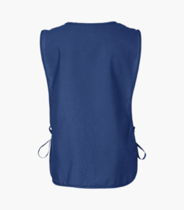 Royal blue cobbler apron with deep front pockets