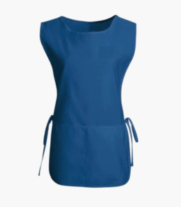 Royal blue cobbler apron with deep front pockets