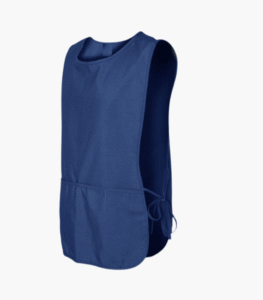 Royal blue cobbler apron with deep front pockets