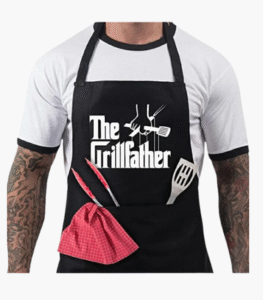Grillfather chef apron with two pockets