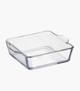 Square glass baking dish 500ml oven safe