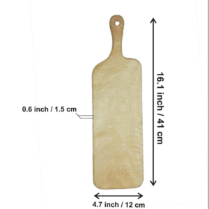 Set of 3 wooden chopping and serving boards with hanging holes