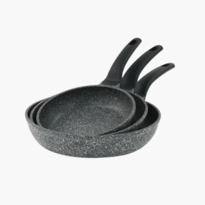 3 piece granite non-stick frying pan set