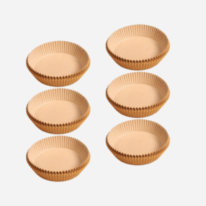 50 round brown air fryer parchment paper liners