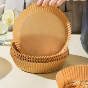 50 round brown air fryer parchment paper liners