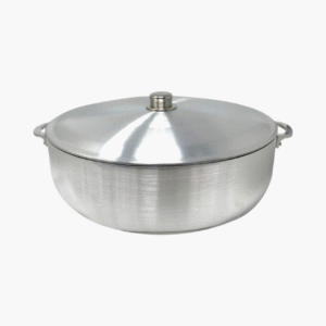 13 quart silver aluminium caldero stock pot with lid