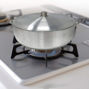 13 quart silver aluminium caldero stock pot with lid