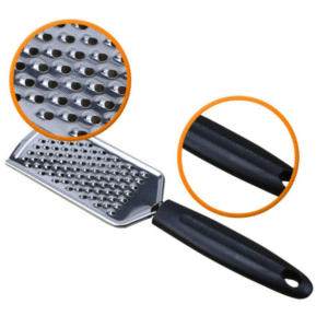 Stainless steel hand held cheese, ginger and chocolate grater