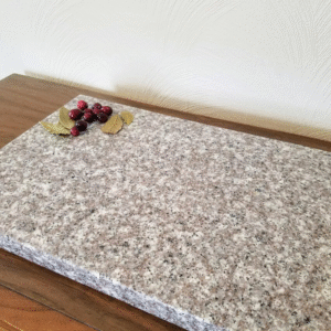 Large rectangular brown granite chopping board 45 cm