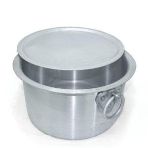 55 litre large aluminium casserole pot with lid