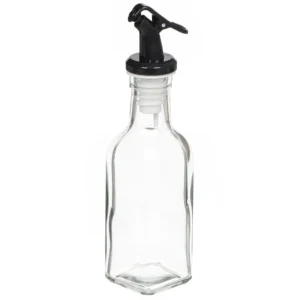 5 piece glass olive oil and vinegar dispenser cruet set