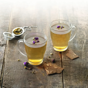 Set of 6 cosy glass coffee and tea mugs 250ml