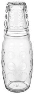 Set of 6 crystal glass coffee mugs 190ml