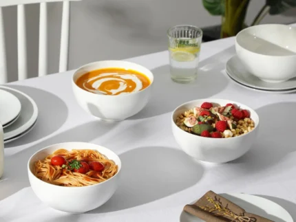 White Melamine Bowls