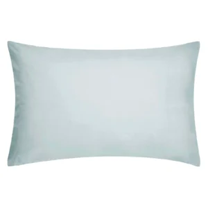 Duck egg cotton satin pillowcase set of 2, 300 thread count