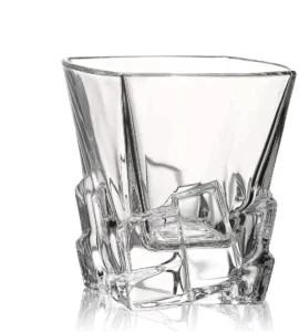 Set of 6 Ice Berg heavy bottom tumbler glasses 280ml