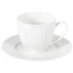 Coffee Plisse Cup and Saucer