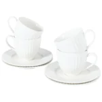 Coffee Plisse Cup and Saucer