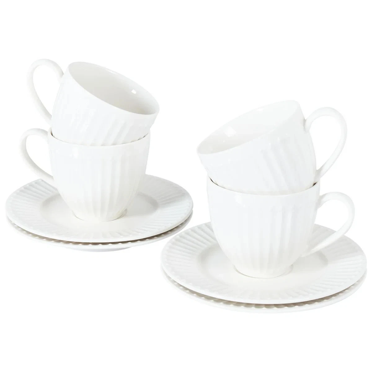 Coffee Plisse Cup and Saucer Coffee Plisse Cup and Saucer