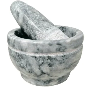 Himalayan marble mortar and pestle 14x10cm