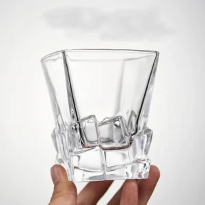 Set of 6 Ice Berg heavy bottom tumbler glasses 280ml