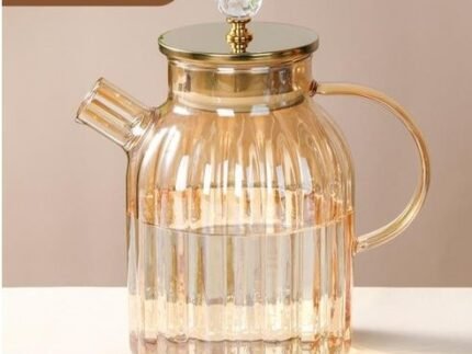 Amber Glass Tea Set