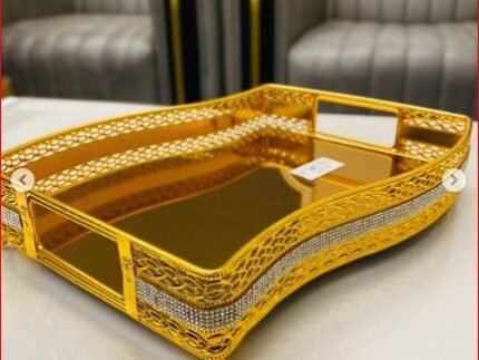 Gold Mirrored Serving Trays