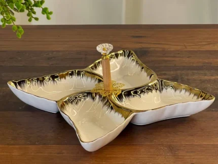 snack serving plate