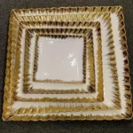 Gold Rim Ceramic Dining Set