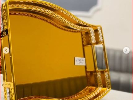 Gold Mirrored Serving Trays